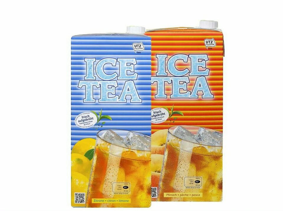 Ice tea peach et citron